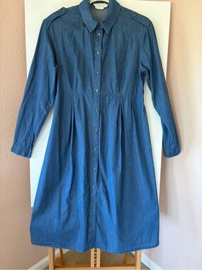 Seraphine | Dresses | Seraphine Nursing Maternity Dress 6 Blue White Ribbed Knit Damask Breastfeeding